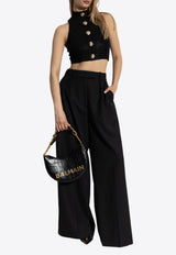 Balmain Baroque Jacquard Cropped Top
