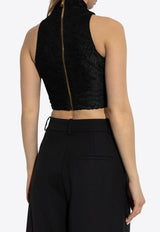 Balmain Baroque Jacquard Cropped Top