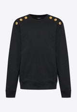 Balmain Sweatshirt with Decorative Buttons