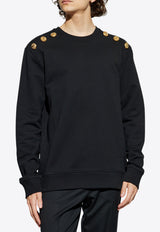 Balmain Sweatshirt with Decorative Buttons
