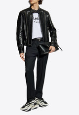 Balmain Logo Print Crewneck T-shirt