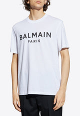 Balmain Logo Print Crewneck T-shirt
