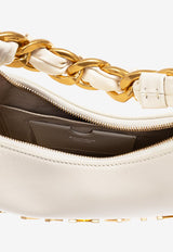 Balmain 1945 Soft Moon Calfskin Shoulder Bag FN1BQ954 LTFL-0DA