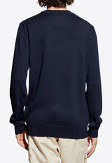 Balmain Logo Intarsia Wool Sweater