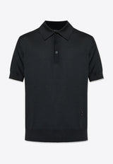 Balmain Embroidered Monogram Polo T-shirt