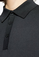 Balmain Embroidered Monogram Polo T-shirt