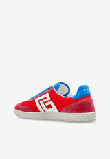 Balmain Swan Suede and Nylon Low-Top Sneakers