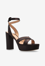Gianvito Rossi Sabrina 105 Satin Platform Sandals