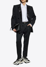 Balmain Écusson Embroidered Long-Sleeved Shirt