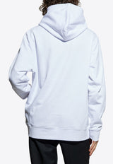 Balmain Logo Print Hooded Sweatshirt