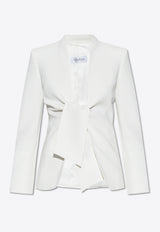 Max Mara Ghiotto Wrap Blazer White GHIOTTO 2521046041-012