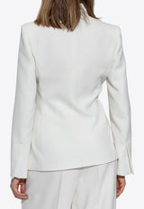 Max Mara Ghiotto Wrap Blazer White GHIOTTO 2521046041-012