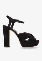 Jimmy Choo Heloise 120 Suede Platform Sandals