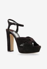 Jimmy Choo Heloise 120 Suede Platform Sandals