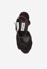 Jimmy Choo Heloise 120 Suede Platform Sandals