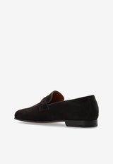 Tom Ford Gigi Twisted Band Suede Loafers