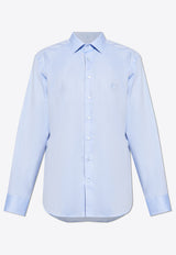 Logo Embroidered Long-Sleeved Shirt