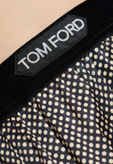 Logo Polka Dots Silk Pants