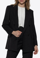 Max Mara Mattia Double-Breasted Pinstripe Blazer MATTIA 2521046021-002