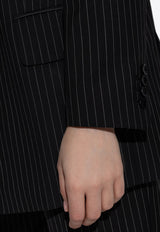 Max Mara Mattia Double-Breasted Pinstripe Blazer MATTIA 2521046021-002