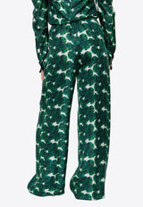 Morena Printed Silk Pants