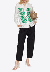 Nabil Printed Silk Long-Sleeved Shirt
