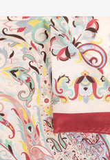 Paisley Print Silk Scarf