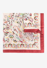 Paisley Print Silk Scarf