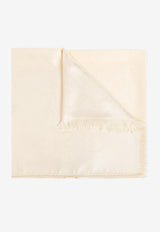 Jacquard Pattern Silk and Wool Scarf