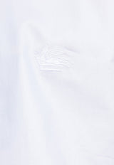 Logo Embroidered Long-Sleeved Shirt