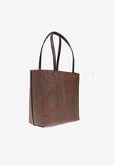 Etro Medium Paisley Jacquard Tote Bag Brown WP1D0025 AA001-M0019