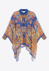 Floral Print Kaftan Shirt