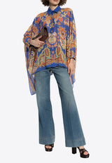 Floral Print Kaftan Shirt