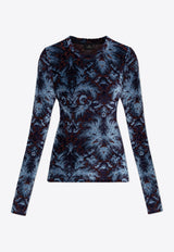 Chenille Jacquard Long-Sleeved T-shirt