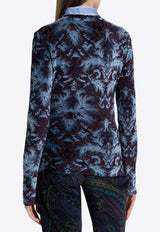 Chenille Jacquard Long-Sleeved T-shirt