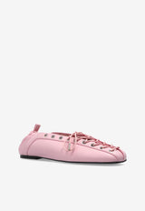Lace-Up Ballet Flats