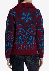 Etro Floral Intarsia Wool Sweater