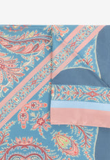 Paisley Print Silk Scarf