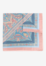 Paisley Print Silk Scarf