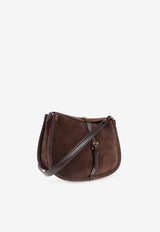 Etro Medium Pony Suede Shoulder Bag