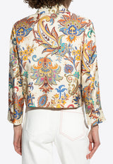 Etro Floral Print Silk Shirt
