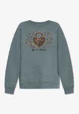 Etro Padlock Embroidered Crewneck Sweatshirt