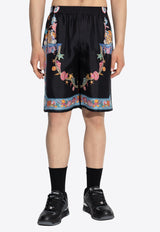 Versace Coral Theatre Print Shorts