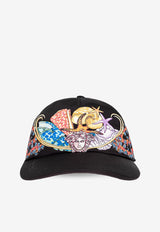 Versace Coral Theatre Baseball Cap