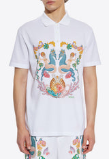Versace Graphic Print Polo T-shirt