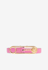 Versace Safety Pin Leather Belt