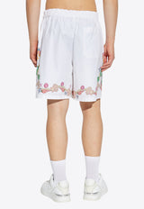 Versace Coral Theatre Print Shorts