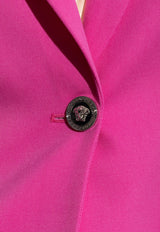 Versace Single-Breasted Wool Blazer