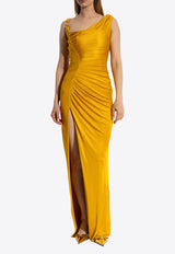 Versace Medusa '95 Draped Maxi Dress
