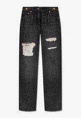 Versace Medusa '95 Straight-Leg Ripped Jeans